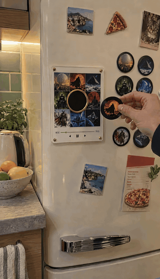 Destiny Spin fridge vinyl spinning at home