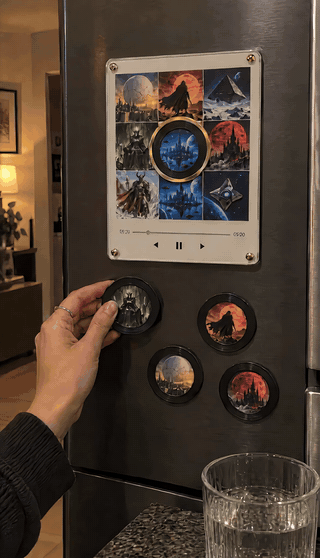 Destiny Spin fridge vinyl spinning at home